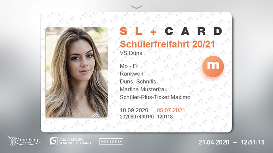 SLF-Karte in der aha App