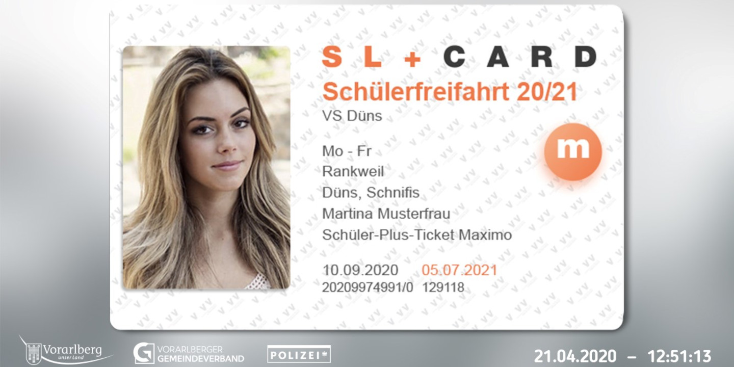 Ein Bild vom Ticket der Schüler- und Lehrlingsfreifahrt in der App