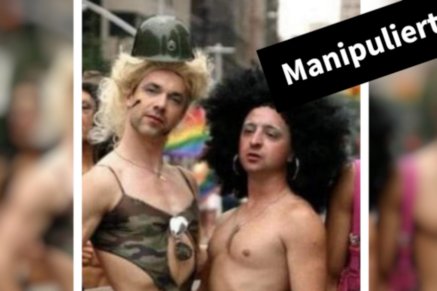 manipuliertes Foto von Selenskyj