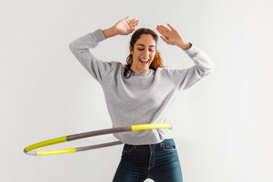 Sport und Begung mit HUla-Hoop