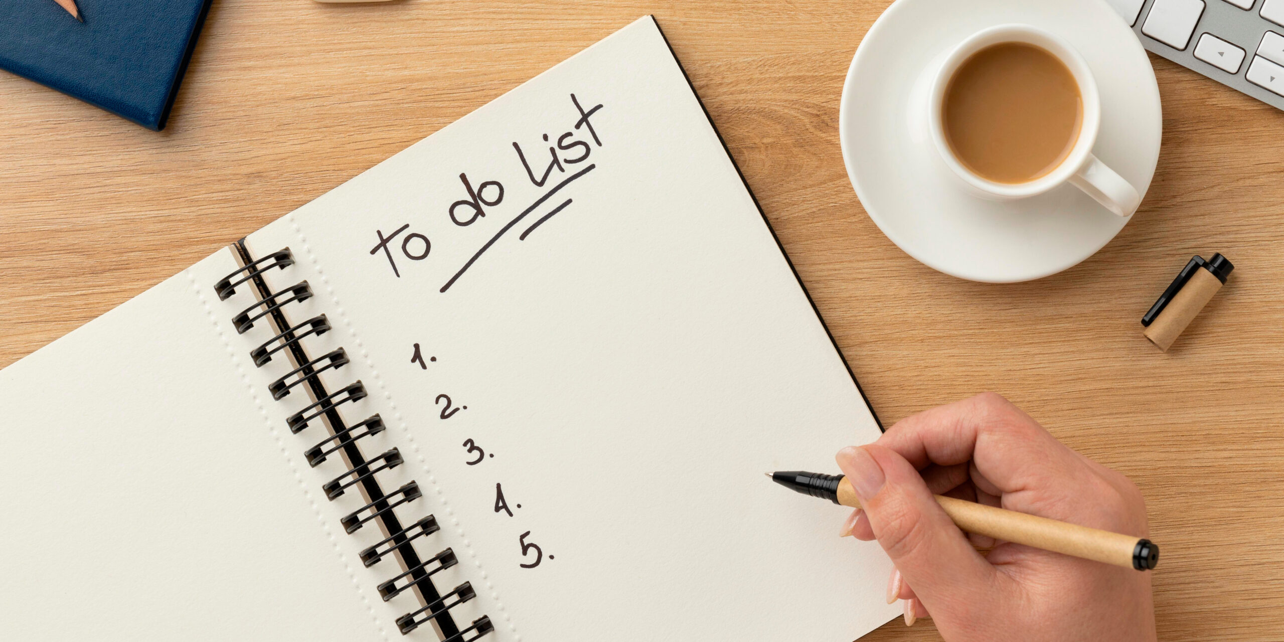 Notizbuch mit einer To-Do-Liste